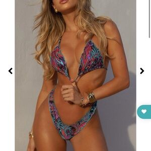 Lulifama QUE LINDA - Wavy Luxe Gold plated bikini